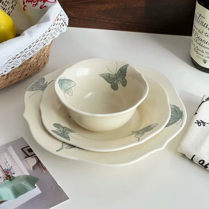 Vintage Ceramic Rice Bowl tableware view 4
