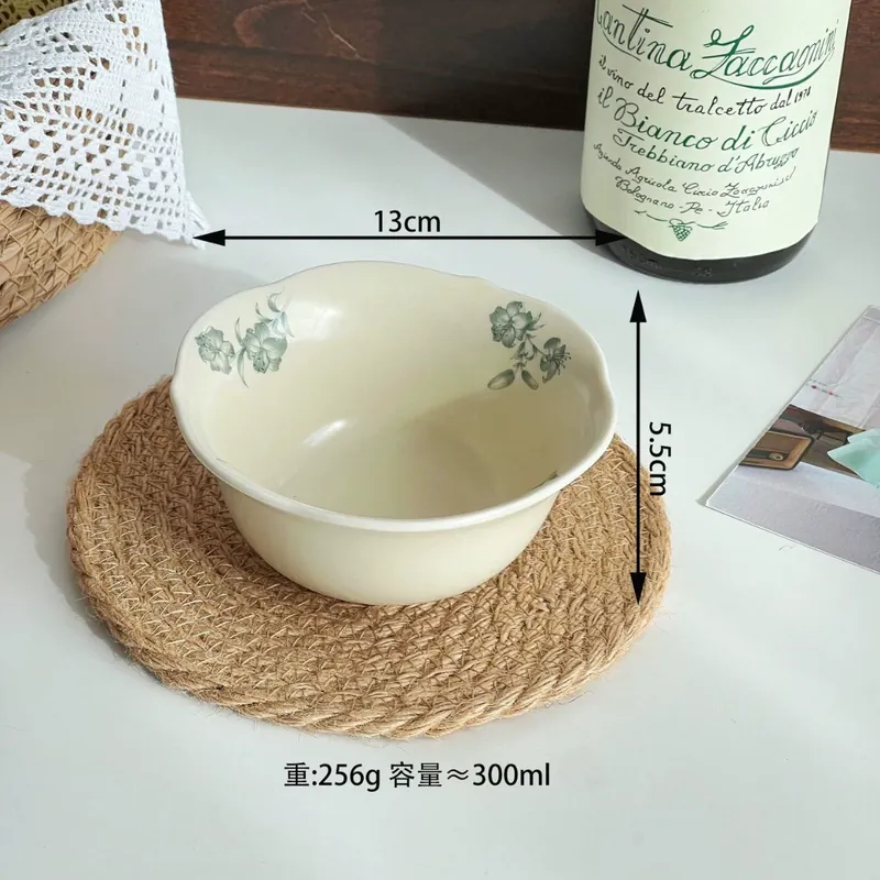 Vintage Ceramic Rice Bowl tableware view 7