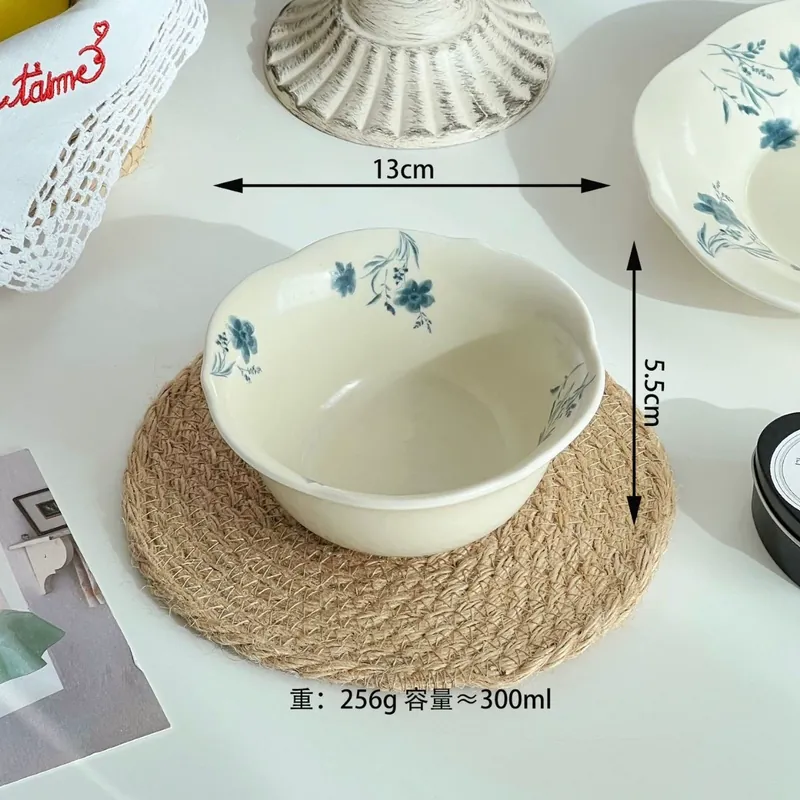 Vintage Ceramic Rice Bowl tableware view 9