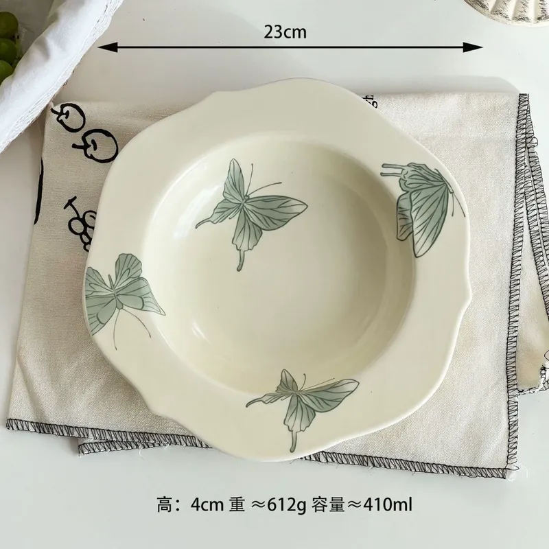 빈티지 세라믹 파스타 플레이트 tableware view 8