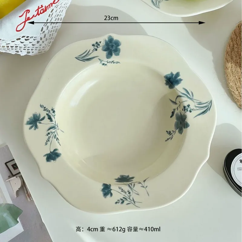 빈티지 세라믹 파스타 플레이트 tableware view 9