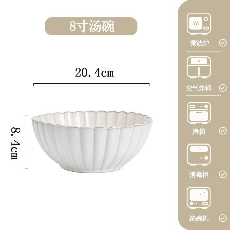 Porcelain Dinnerware Set with Chrysanthemum Design tableware view 8
