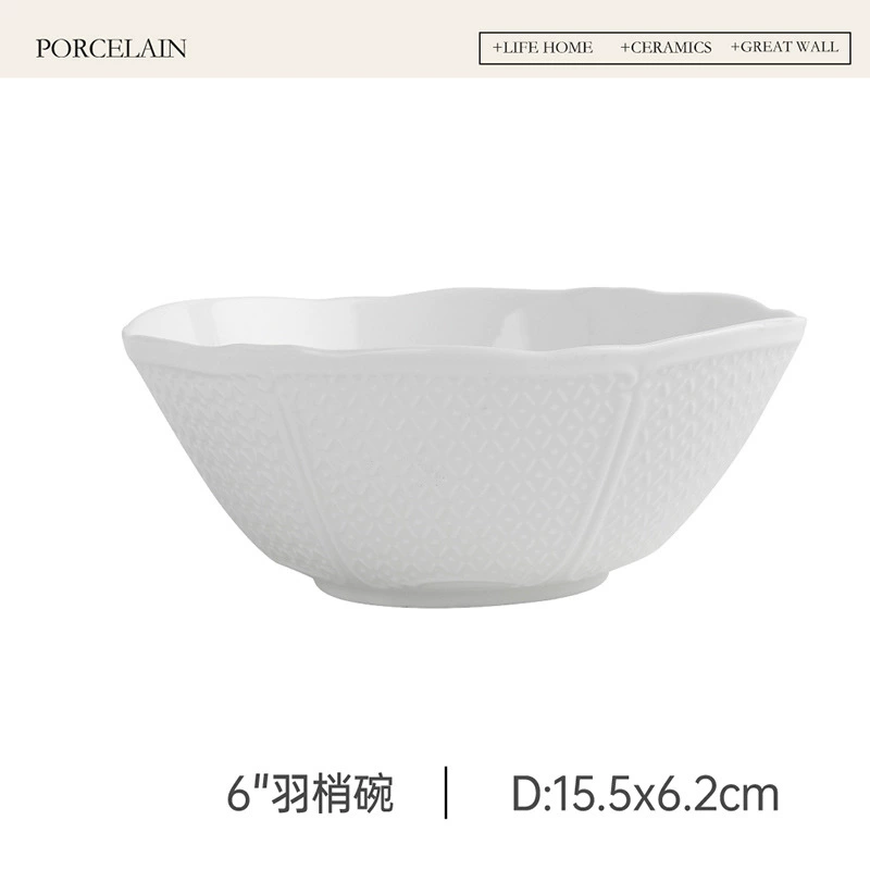 Фарфоровый столовый набор с римским рельефом tableware view 6