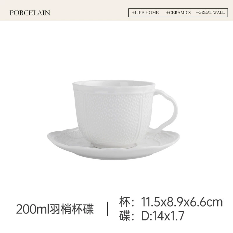 Фарфоровый столовый набор с римским рельефом tableware view 11
