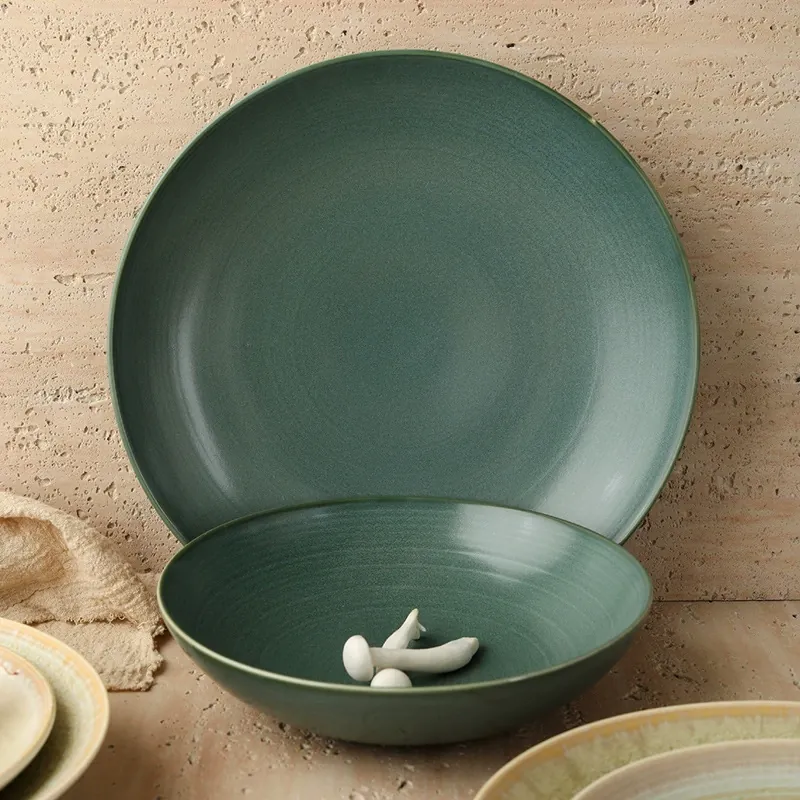 وعاء خلط من البورسلين بطلاء عتيق tableware view 2