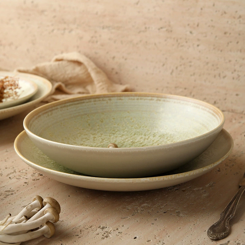 وعاء خلط من البورسلين بطلاء عتيق tableware view 3