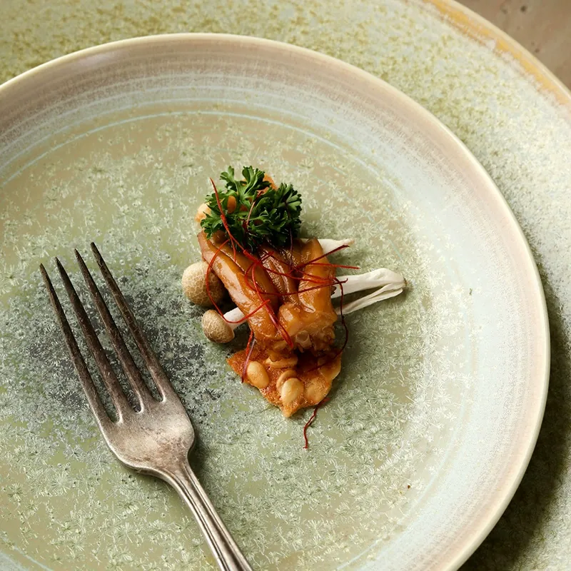 وعاء خلط من البورسلين بطلاء عتيق tableware view 4