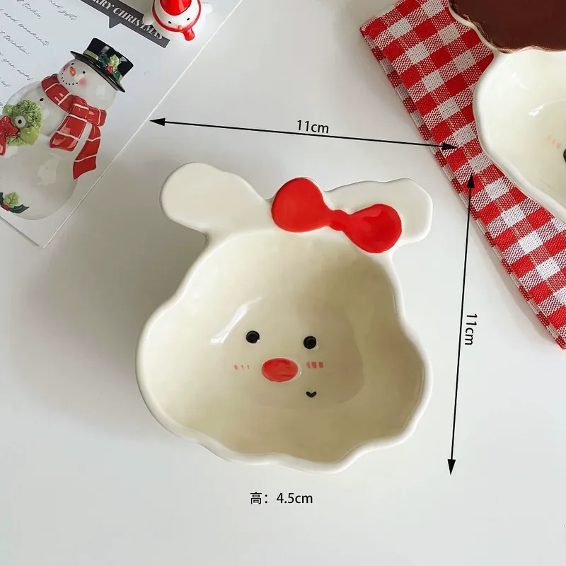 핸드페인팅 동물 세라믹 소스 접시 tableware view 8