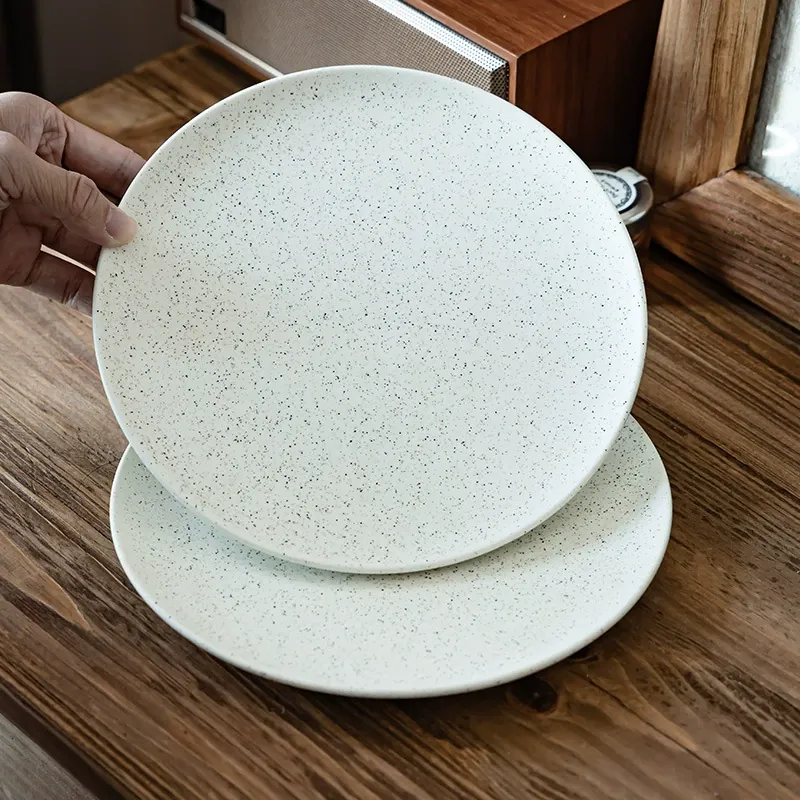 Vintage Sesame Glaze Ceramic Plate tableware view 3