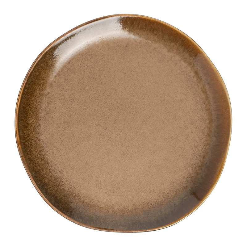 Vintage Irregular Ceramic Plate tableware view 5