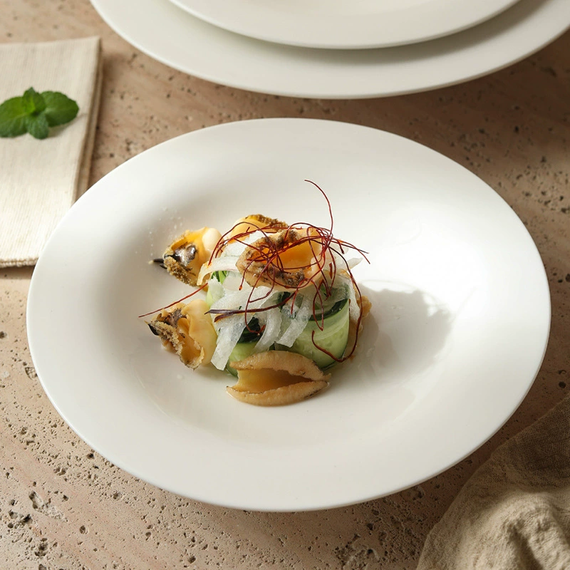 White Porcelain Dinner Plate