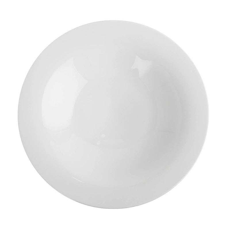 Плоская обеденная тарелка из белого фарфора tableware view 5