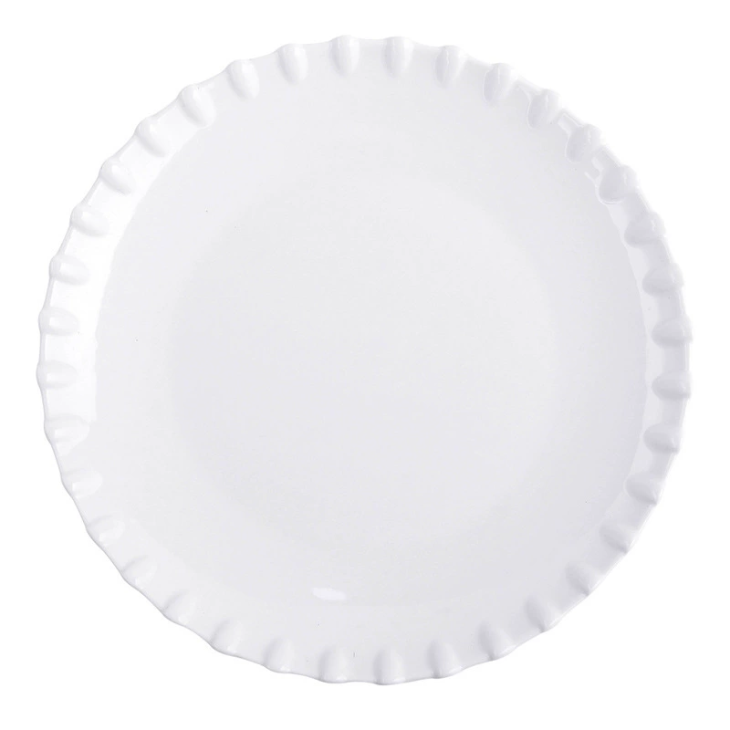 طبق ستيك من البورسلين بنقش زهري tableware view 5