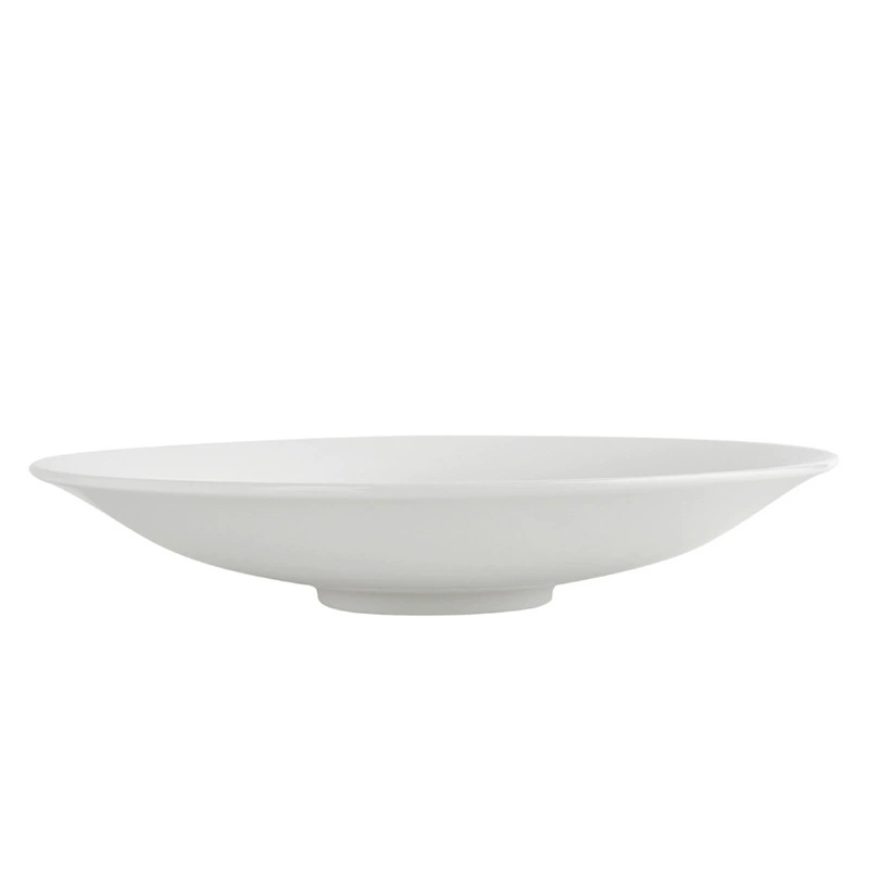 Assiette creuse en porcelaine blanche tableware view 5