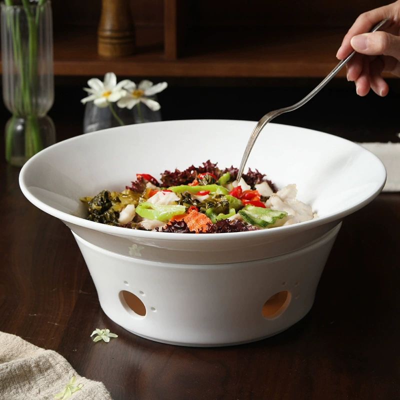 Porcelain Heated Serving Bowl for Fish tableware view 2