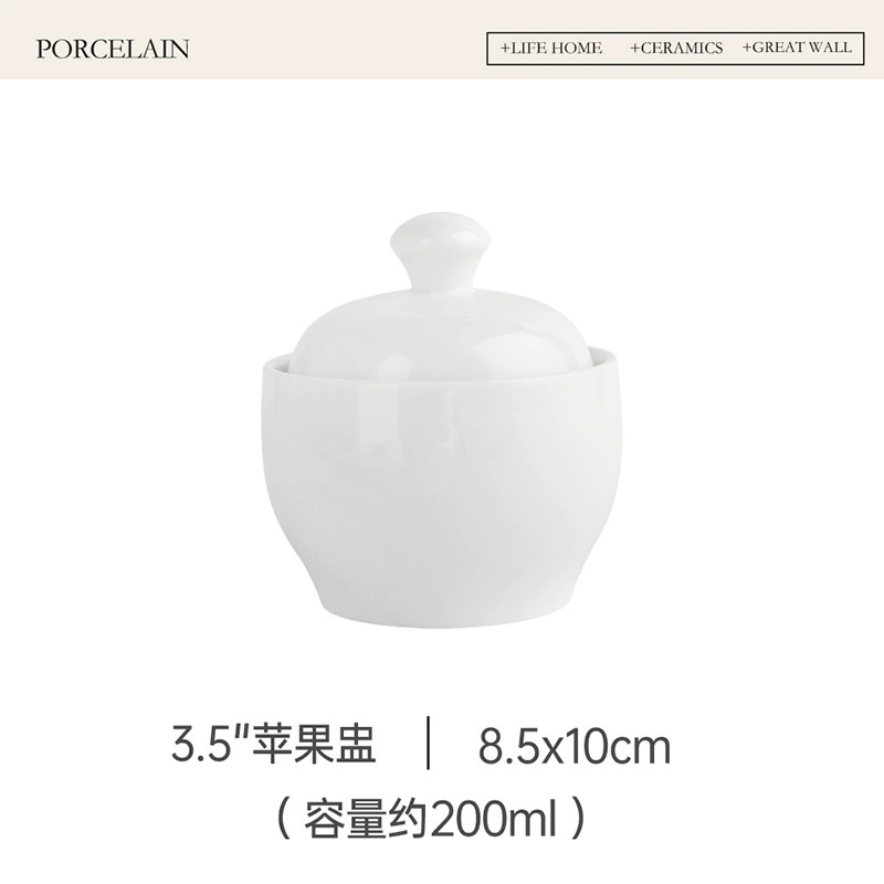 Porcelain Covered Soup Cup for One tableware view 7