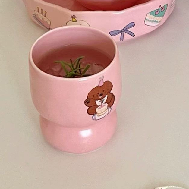 Matte Cartoon Ceramic Mug