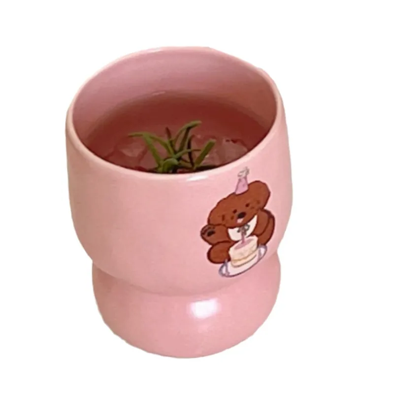 Matte Cartoon Ceramic Mug tableware view 5