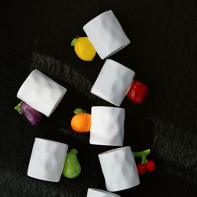 Ceramic Mug with Fruit Design tableware view 3