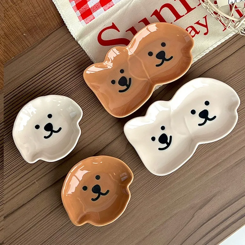 곰 디자인 세라믹 소스 접시 tableware view 3