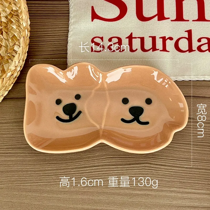 곰 디자인 세라믹 소스 접시 tableware view 9