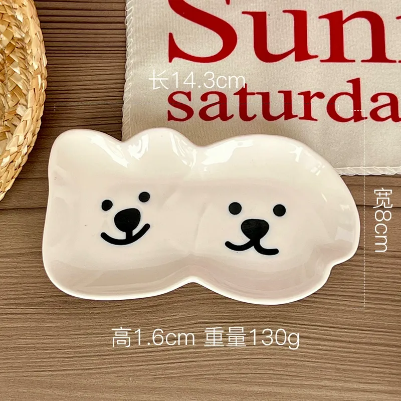 곰 디자인 세라믹 소스 접시 tableware view 10
