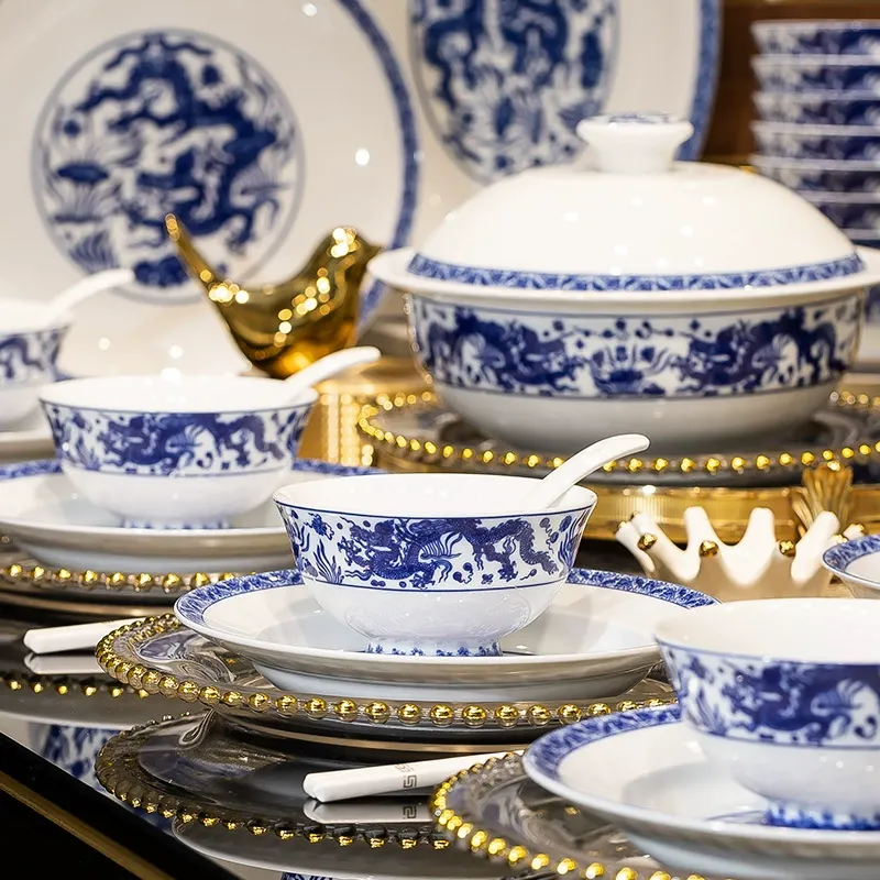 청화백자 식기 세트 tableware view 2