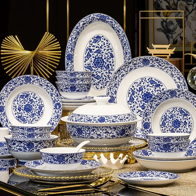 청화백자 식기 세트 tableware