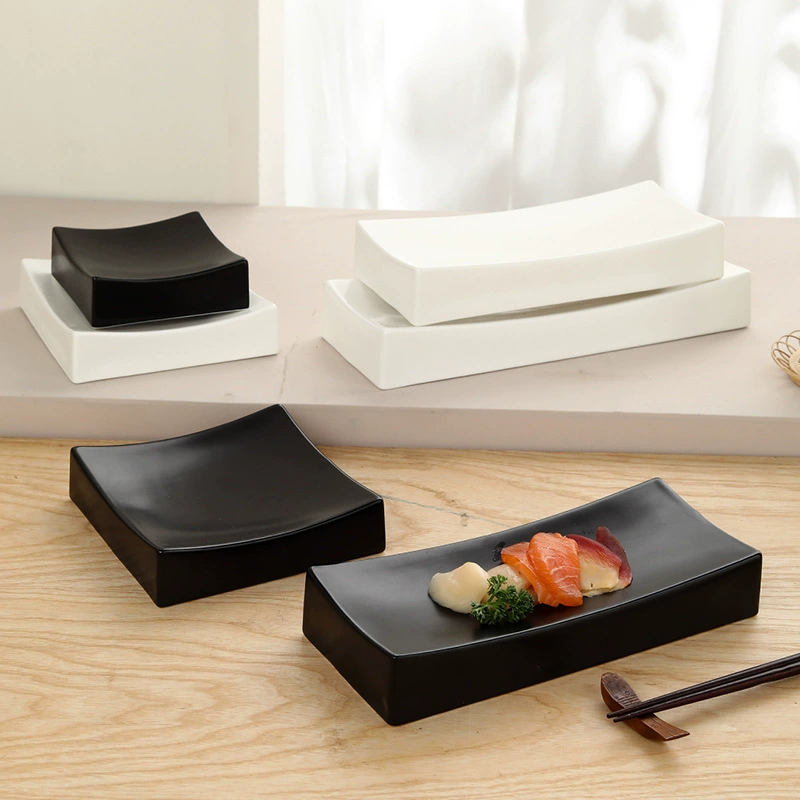 Japanese Style Porcelain Square Sushi Plate