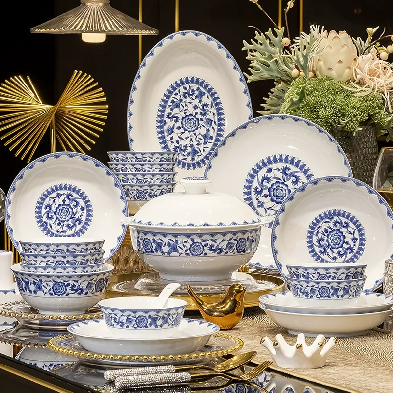 청화백자 식기 세트 tableware