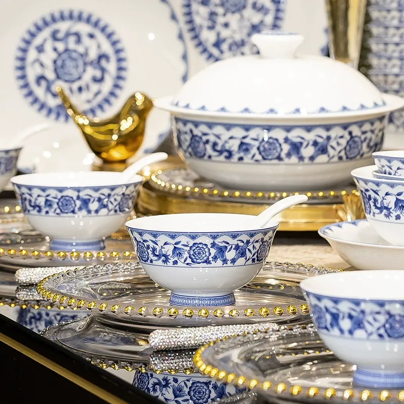 청화백자 식기 세트 tableware view 2
