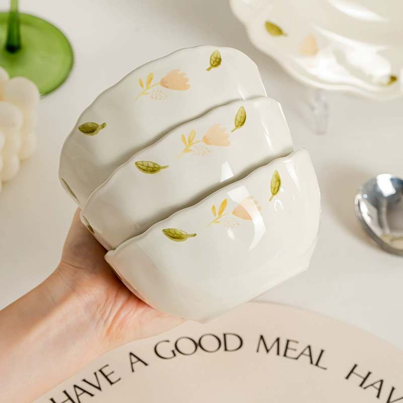 Porcelain Dinnerware Set with Platycodon Design