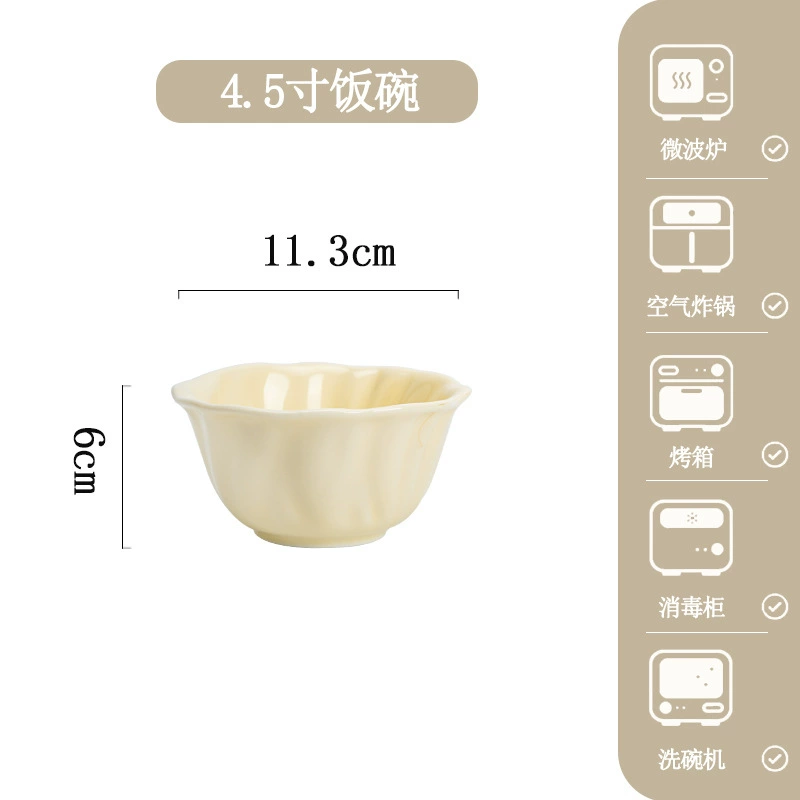 Vajilla de porcelana con diseño de tulipán tableware view 6