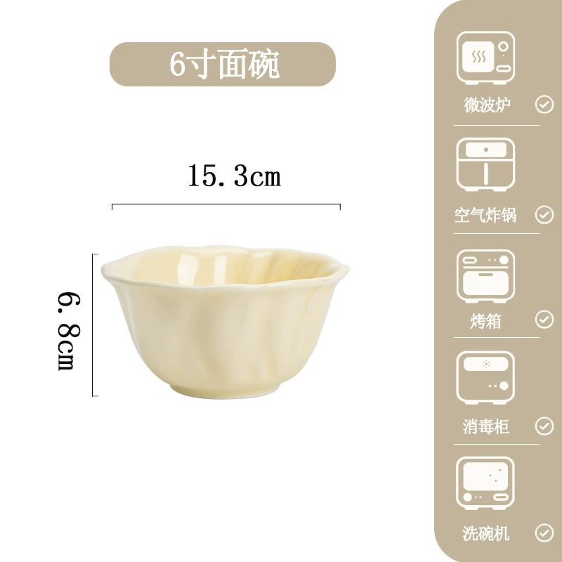 Vajilla de porcelana con diseño de tulipán tableware view 7