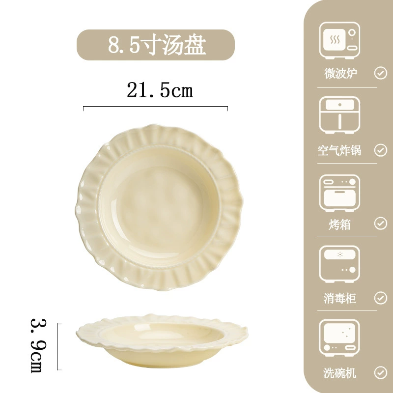 Vajilla de porcelana con diseño de tulipán tableware view 10