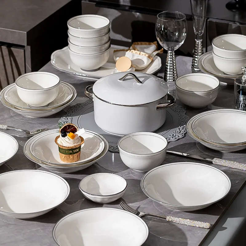 Porcelain Dinnerware Set tableware view 3