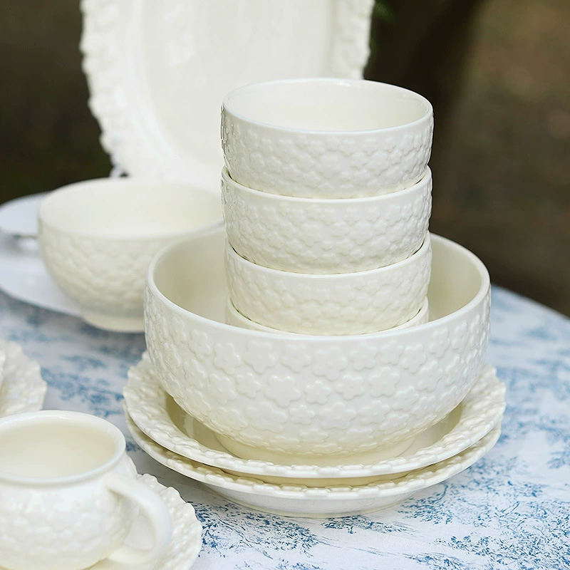 빈티지 디자인 도자기 디너 접시 tableware view 2