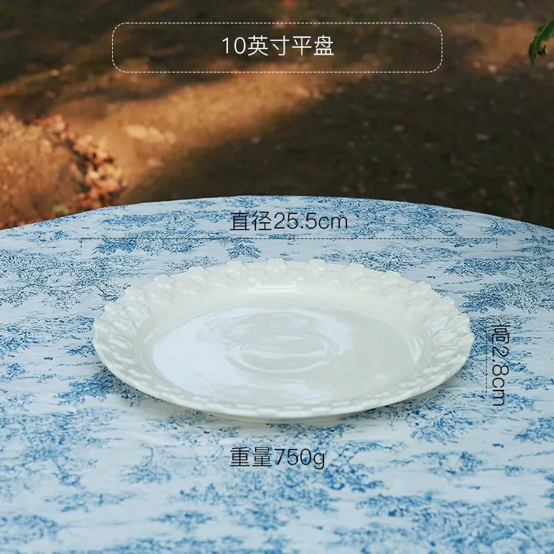 빈티지 디자인 도자기 디너 접시 tableware view 10
