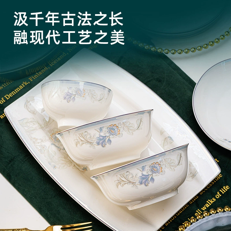 Porcelain Dinnerware Set tableware view 4