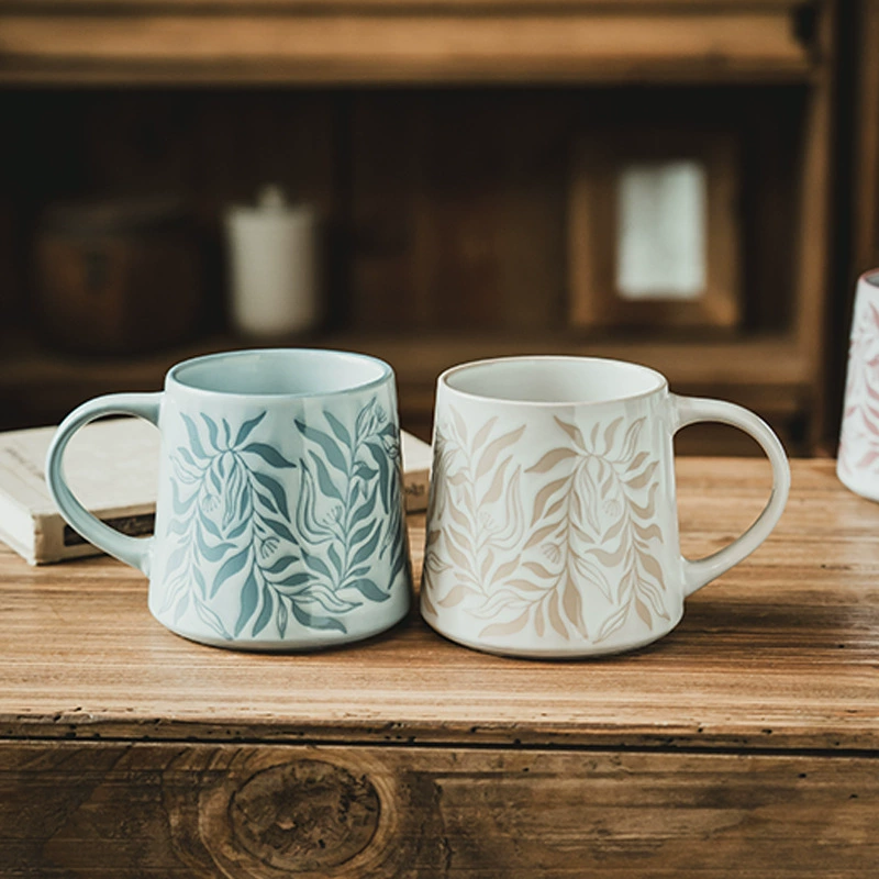 Hand-Painted Orchid Ceramic Mug tableware view 2