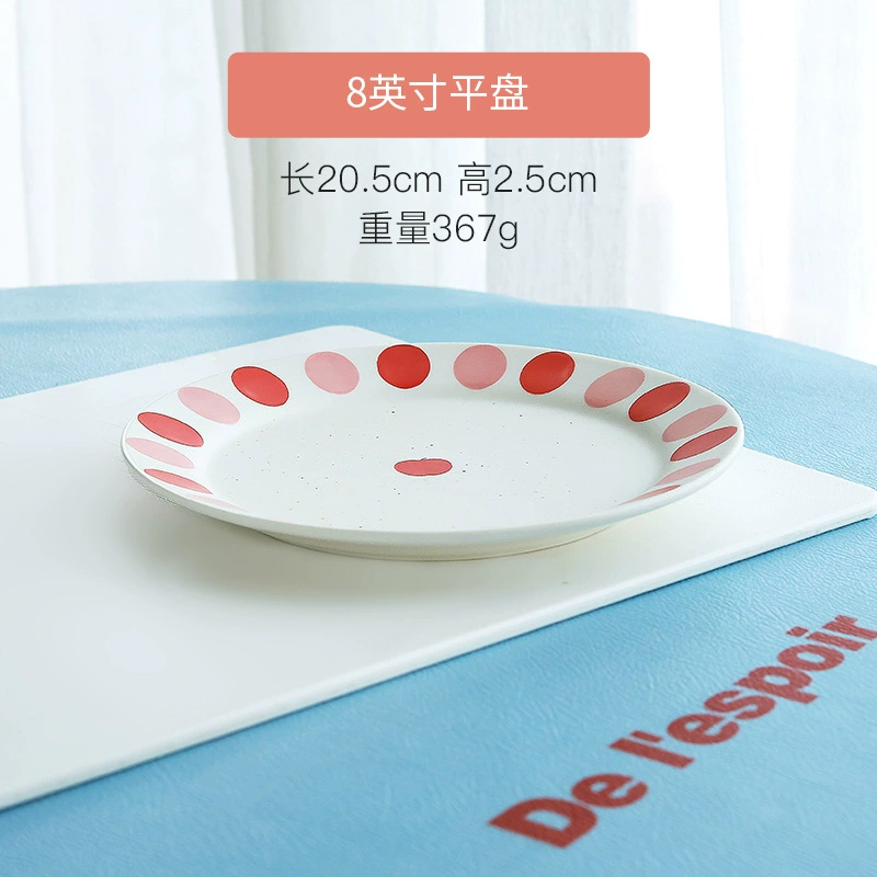 Service de table en porcelaine avec motif pois tableware view 8