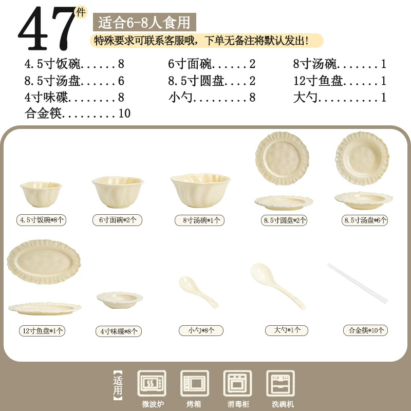 Service de vaisselle en porcelaine à motif tulipe tableware view 10
