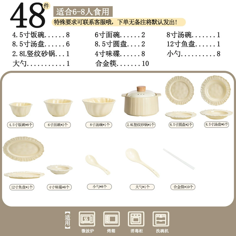 Service de vaisselle en porcelaine à motif tulipe tableware view 11