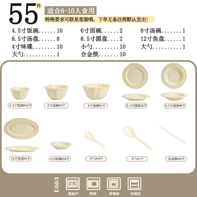 Service de vaisselle en porcelaine à motif tulipe tableware view 12