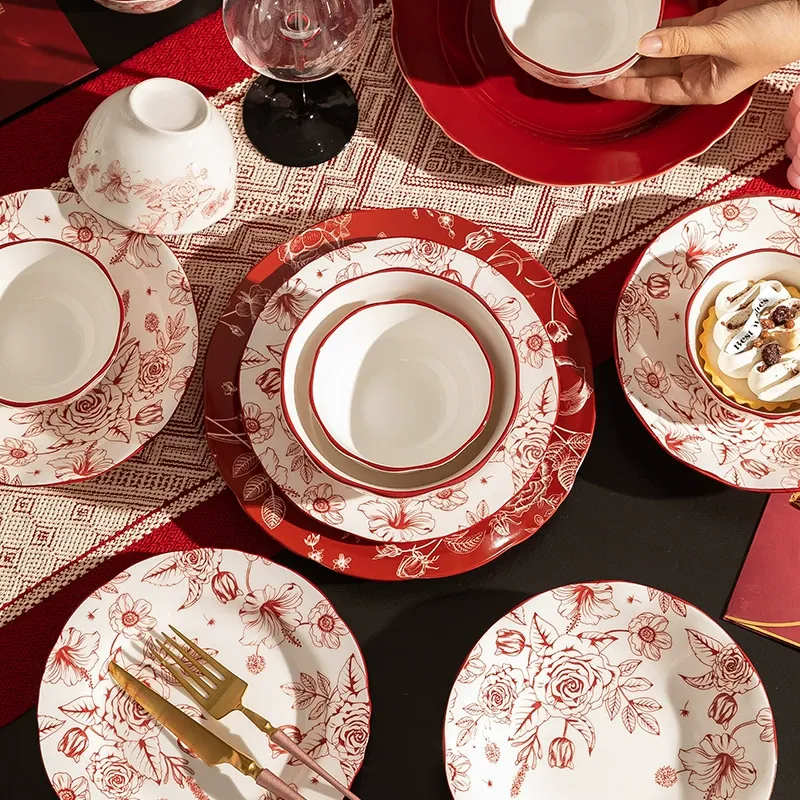 Porcelain Dinnerware Set tableware view 3