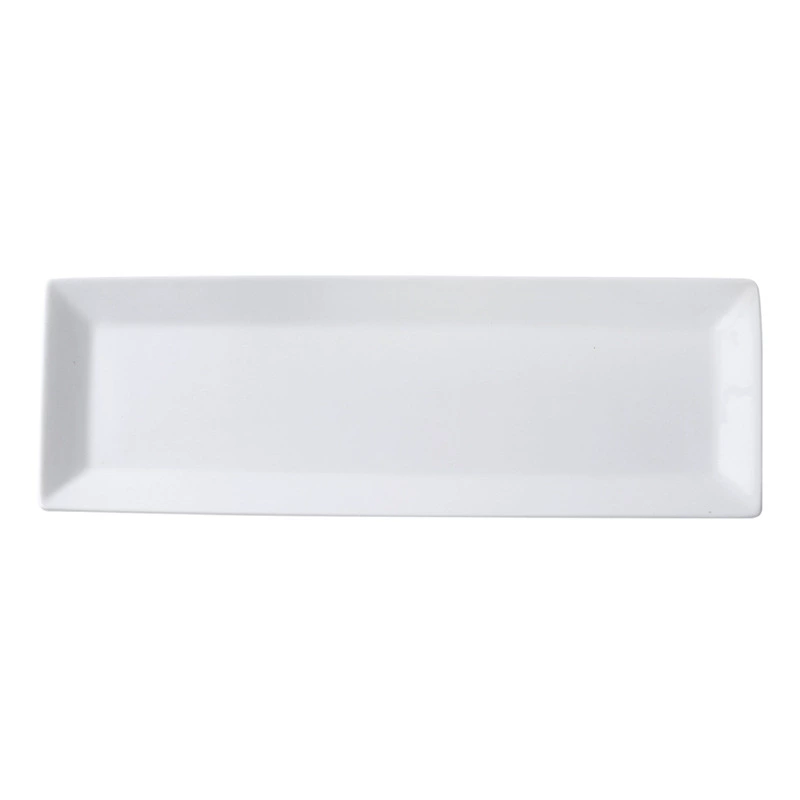 Assiette à poisson rectangulaire en porcelaine blanche tableware view 5