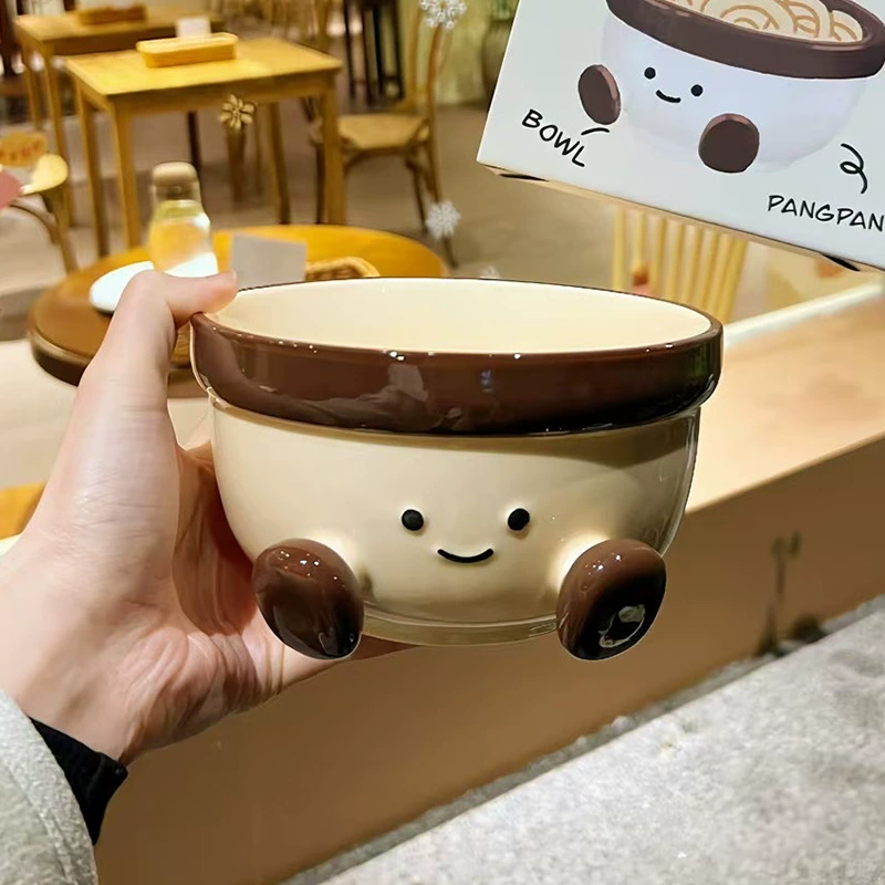 高台付き陶器麺鉢