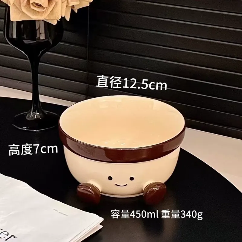 Керамическая миска для лапши с подставкой tableware view 7