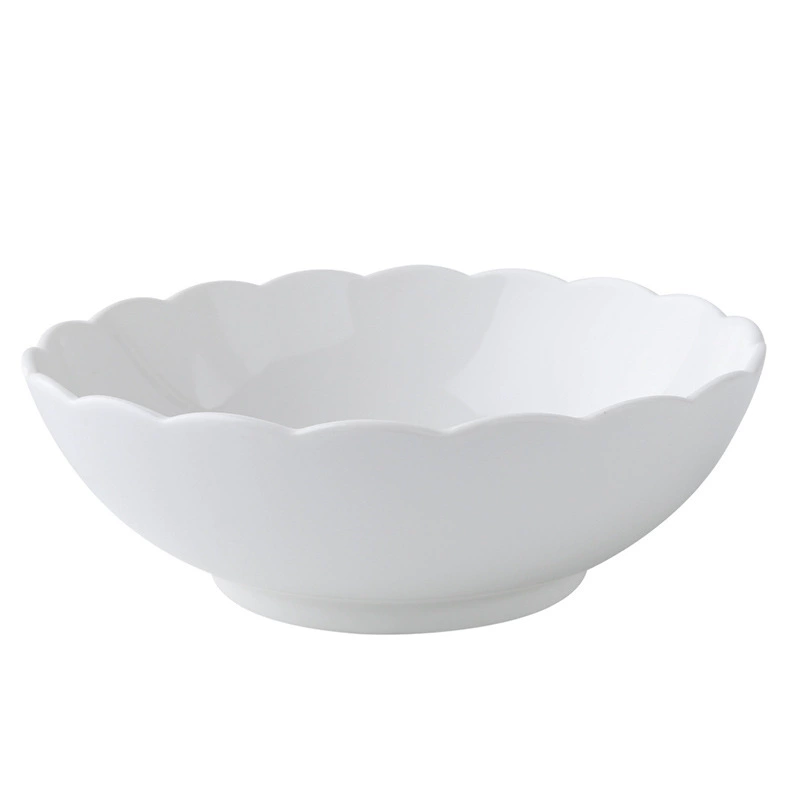 Petal Edge Porcelain Noodle Bowl tableware view 5