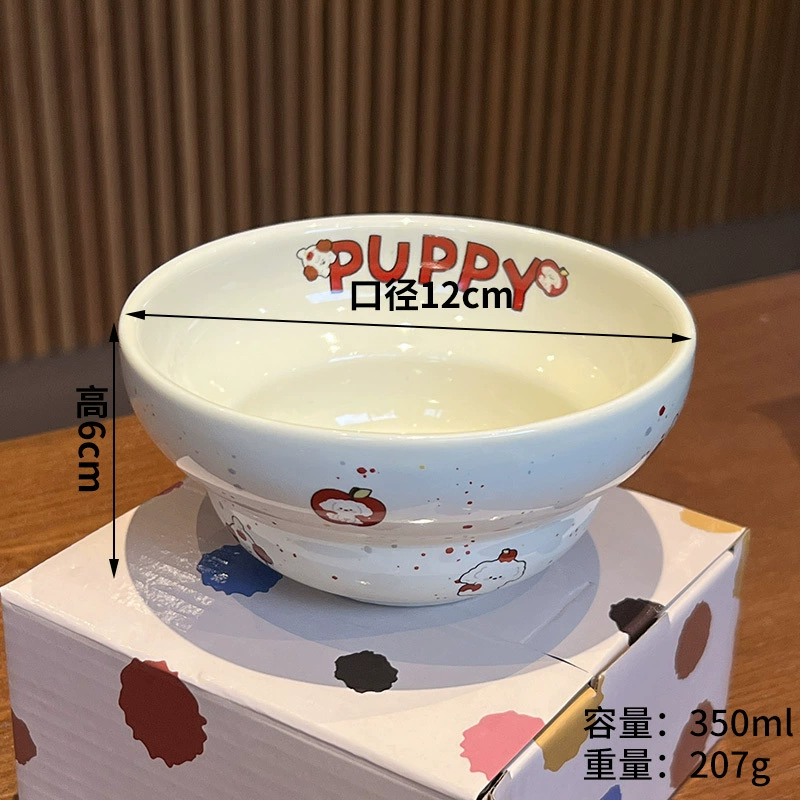 وعاء شوربة سيراميك بغطاء ومقابض tableware view 7